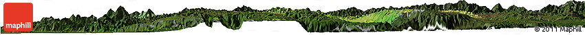 Satellite Horizon Map of Nawnghkio, darken