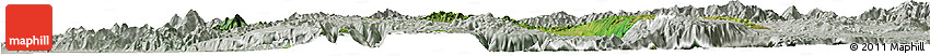 Satellite Horizon Map of Nawnghkio, lighten, semi-desaturated