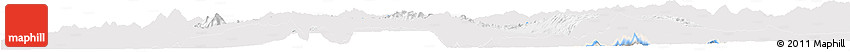 Silver Style Horizon Map of Nawnghkio, single color outside