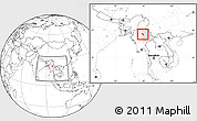 Blank Location Map of Nawnghkio, highlighted parent region, within the entire country