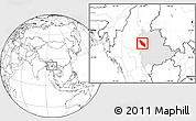 Blank Location Map of Nawnghkio, highlighted parent region
