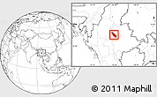 Blank Location Map of Nawnghkio