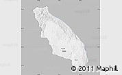Gray Map of Nawnghkio, single color outside