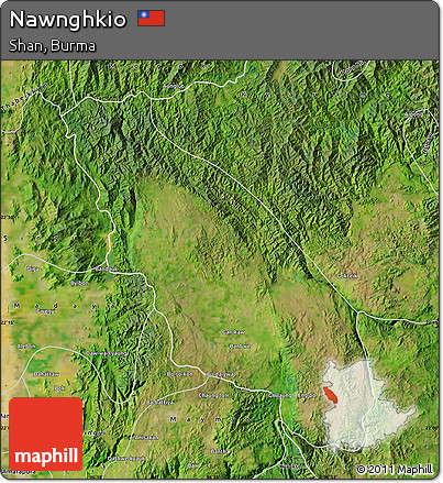 Satellite Map of Nawnghkio