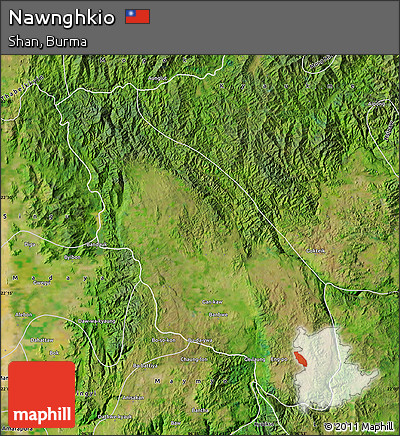 Satellite Map of Nawnghkio