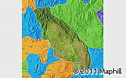 Satellite Map of Nawnghkio, political outside