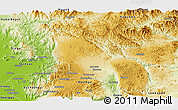 Physical Panoramic Map of Nawnghkio