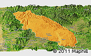 Political Panoramic Map of Nawnghkio, satellite outside