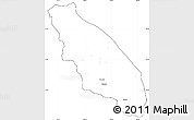 Blank Simple Map of Nawnghkio, cropped outside