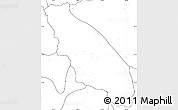 Blank Simple Map of Nawnghkio, no labels