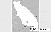 Gray Simple Map of Nawnghkio