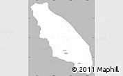 Gray Simple Map of Nawnghkio, single color outside