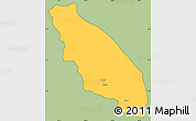 Savanna Style Simple Map of Nawnghkio, cropped outside