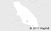 Silver Style Simple Map of Nawnghkio, single color outside