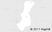 Silver Style Simple Map of Pindaya