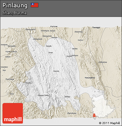 Classic Style 3D Map of Pinlaung