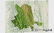 Satellite 3D Map of Pinlaung, lighten
