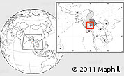 Blank Location Map of Pinlaung, highlighted country, highlighted parent region, within the entire country