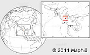 Blank Location Map of Pinlaung, highlighted parent region, within the entire country