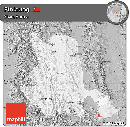 Gray Map of Pinlaung