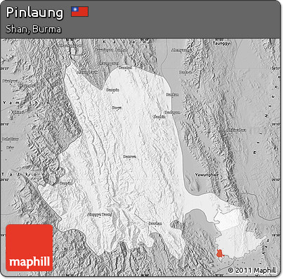 Gray Map of Pinlaung