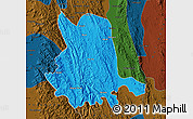 Political Map of Pinlaung, darken