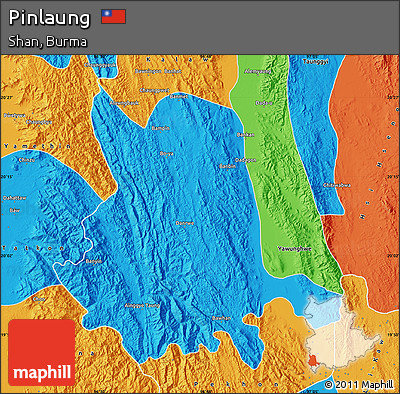 Political Map of Pinlaung