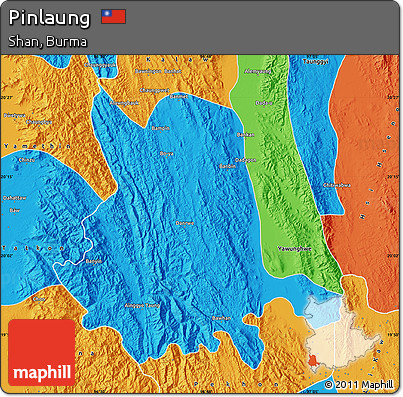 Political Map of Pinlaung