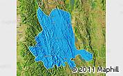 Political Map of Pinlaung, satellite outside