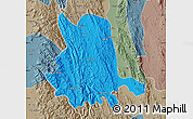 Political Map of Pinlaung, semi-desaturated