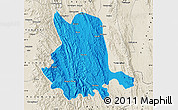 Political Map of Pinlaung, shaded relief outside