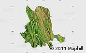 Satellite Map of Pinlaung, single color outside