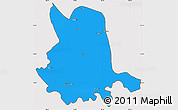 Political Simple Map of Pinlaung, cropped outside