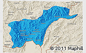 Political 3D Map of Tachilek, shaded relief outside