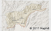 Shaded Relief 3D Map of Tachilek, lighten