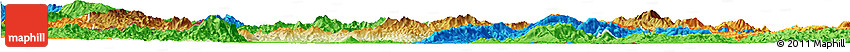 Physical Horizon Map of Tachilek, political outside