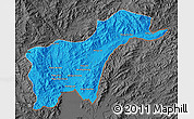 Political Map of Tachilek, darken, desaturated