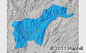 Political Map of Tachilek, lighten, desaturated