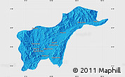 Political Map of Tachilek, single color outside