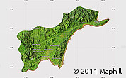 Satellite Map of Tachilek, cropped outside