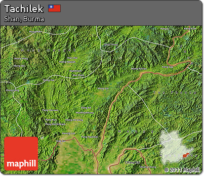 Satellite Map of Tachilek