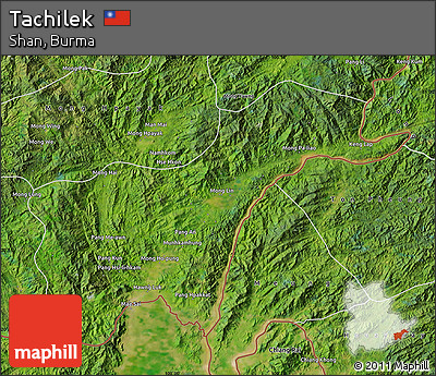 Satellite Map of Tachilek