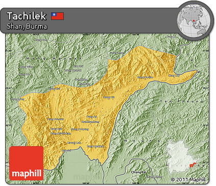 Savanna Style Map of Tachilek