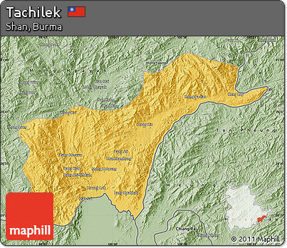 Savanna Style Map of Tachilek