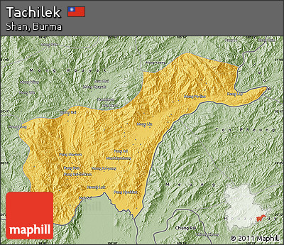 Savanna Style Map of Tachilek