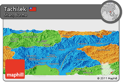 Political Panoramic Map of Tachilek