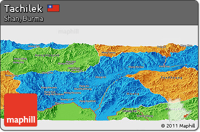 Political Panoramic Map of Tachilek