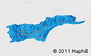 Political Panoramic Map of Tachilek, single color outside