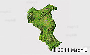 Satellite 3D Map of Tangyan, cropped outside