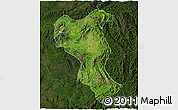 Satellite 3D Map of Tangyan, darken